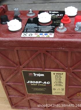 邱健TROJAN蓄电池6V260AH高空作业车T-145电动叉车蓄电池