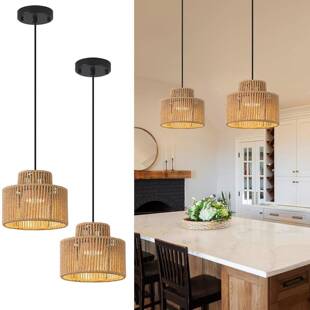 美式复古手工编织麻绳吸顶灯法式卧室主灯餐厅艺术灯饰设计师侘