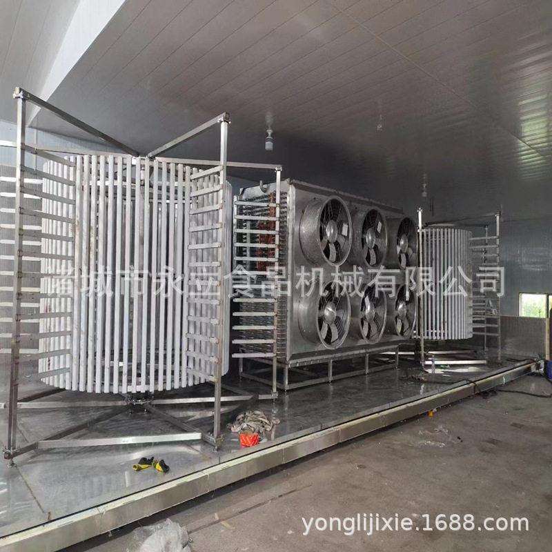 水饺馒头包子螺旋式冷冻机龙虾尾双螺旋隧道式冻设备速冻包冰机