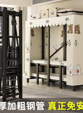 fLE卧室家用布衣柜钢管加粗加固折叠衣柜出租房屋简易衣柜