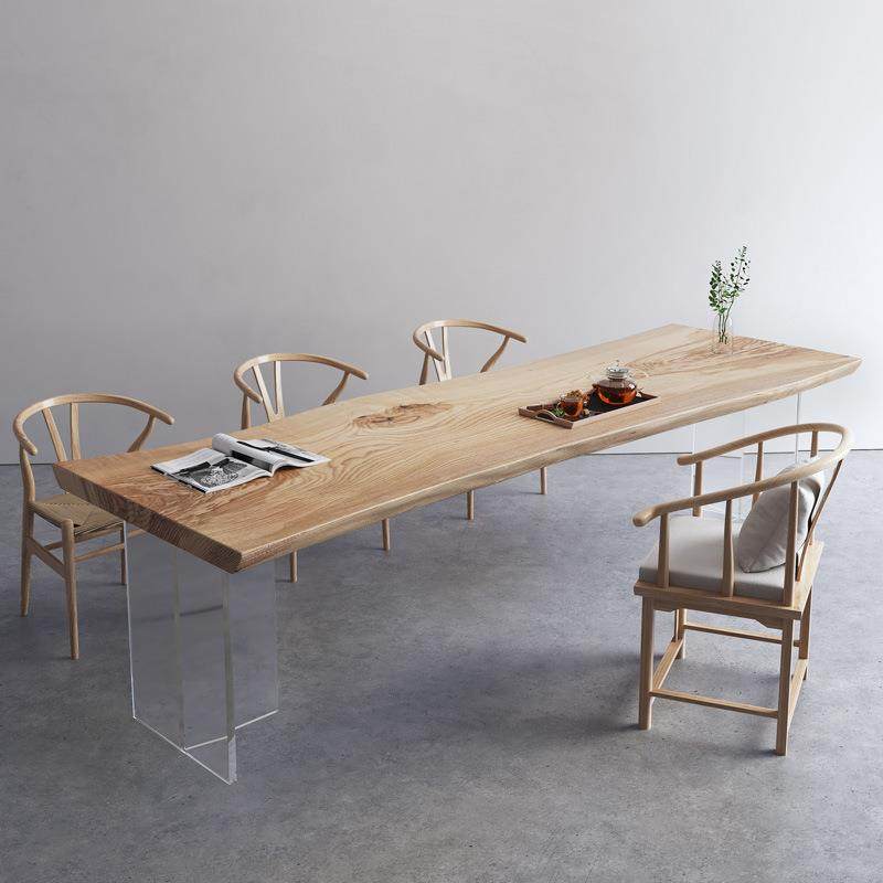 实木亚克力茶桌新中式大板泡茶桌子办公室接待茶不规则桌椅组合,电子元器件市场,其它元器件,淘宝优惠券,粉丝福利购,淘宝优惠卷