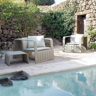 设计别师户外藤茶编沙发墅庭院懒人躺椅休闲几花园阳台露LPL天家