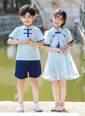 民国风国学汉服演出女服合儿童古典舞一768大唱团班六服表演服装