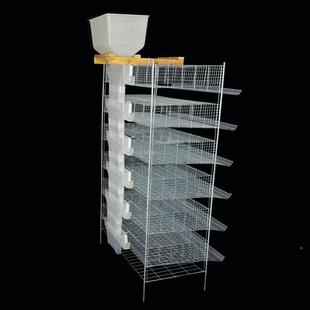 鹌鹑鹑自斗动料盒白色加大斗40升粉料颗粒料73423料漏式鹌自动采