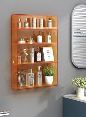 跨境打孔亚克力置物架壁挂式卫50537生间浴室洗手间洗漱台挂免墙