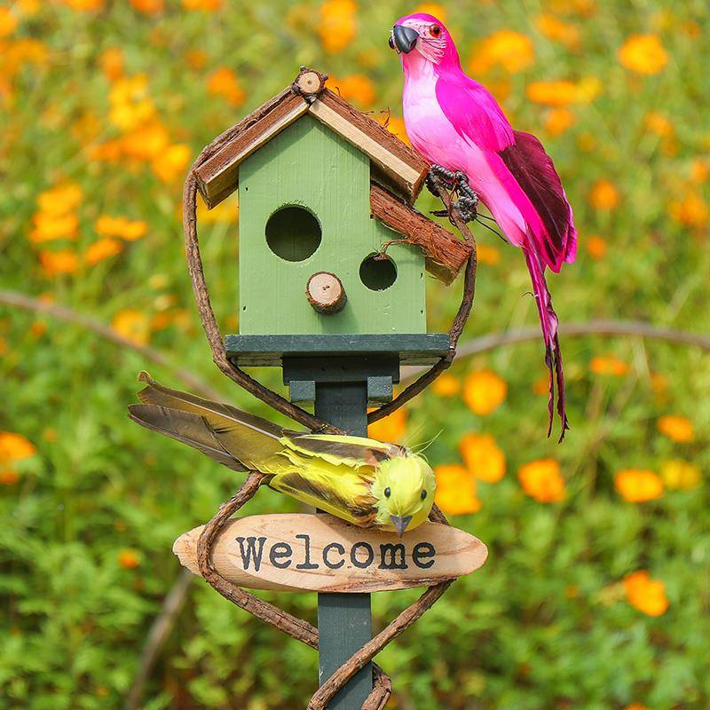 S8N插地房子田园摆件儿园园森系植861物角别户外装饰区景观墅庭幼