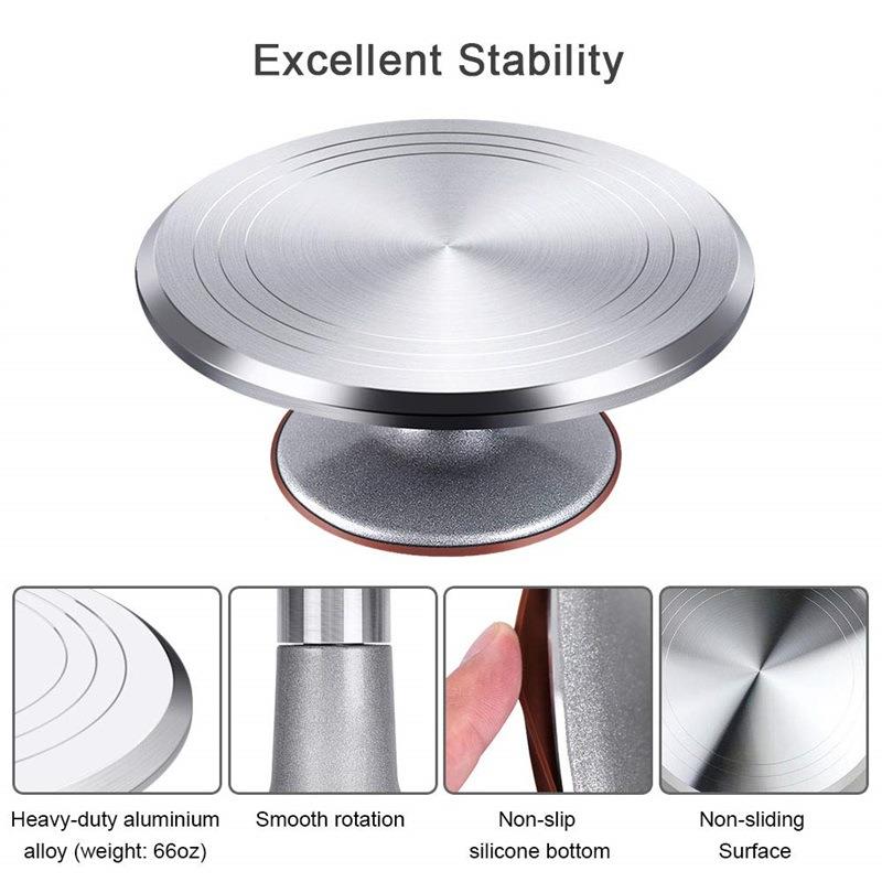 厂货家现34件套铝制蛋转台糕套装34PCS裱花袋裱花嘴烘工焙具蛋糕