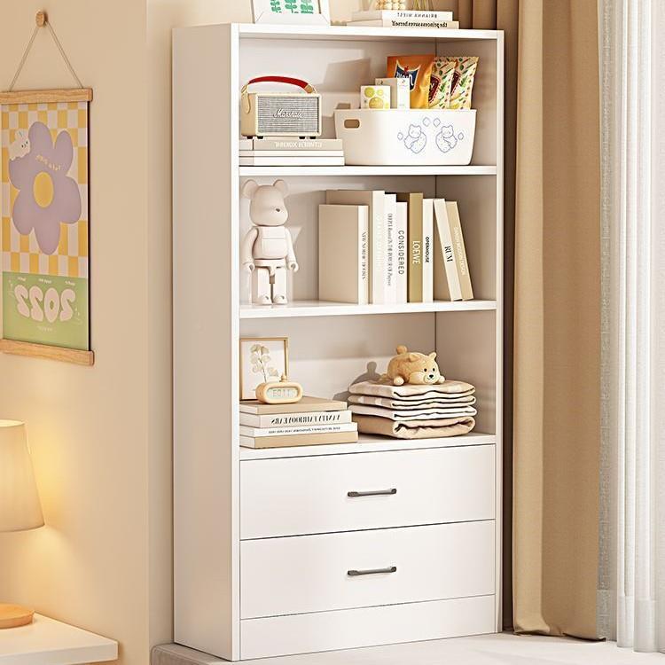 实木书架落地置物屉架童家用书阳台飘儿窗柜子抽柜矮835柜收纳储
