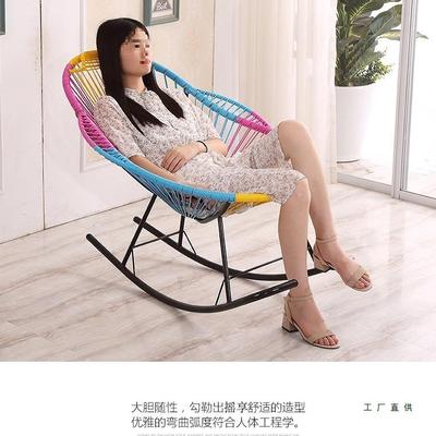 藤色摇摇14207椅三色摇椅家躺用编老人逍遥椅大人阳台懒彩人椅儿