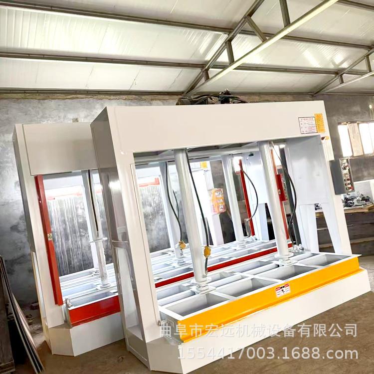 建筑模板100吨冷压机操42399家具压板工胶合板板机自动补压作简木