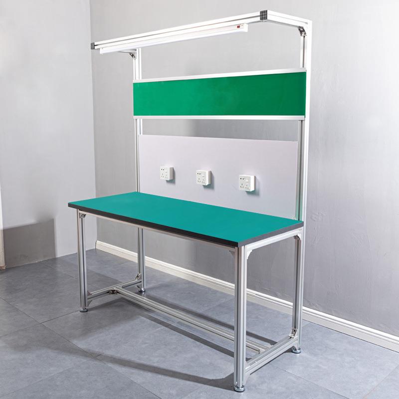 铝型材防静工作铝型材单台双层带灯流水电线无车间铝合金检操验维