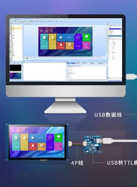 X57RNG寸HMIC电阻带壳T支持音视频RC232/TTLTJ8048X570_011R_Y