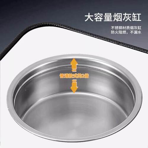 MD-01B-0高档酒店宾馆大立式带钢烟灰缸垃圾堂不桶锈方形工业风落