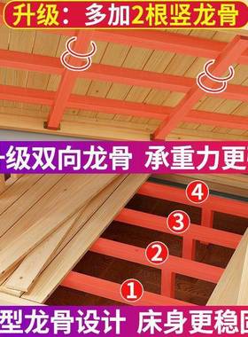 全双实木上下床双层床子母床儿童TFB大人下成年两层高床上低铺木
