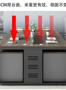 脑上海家具职员公桌组RHM办合员工双人四人位约电桌工位自由组简