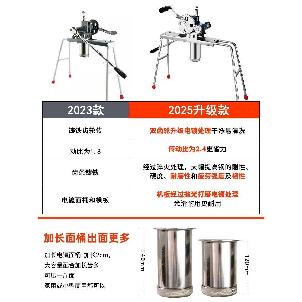 用饸家饹机款FUO小型手工面条机新莜老式手动河洛面压面机饸烙面