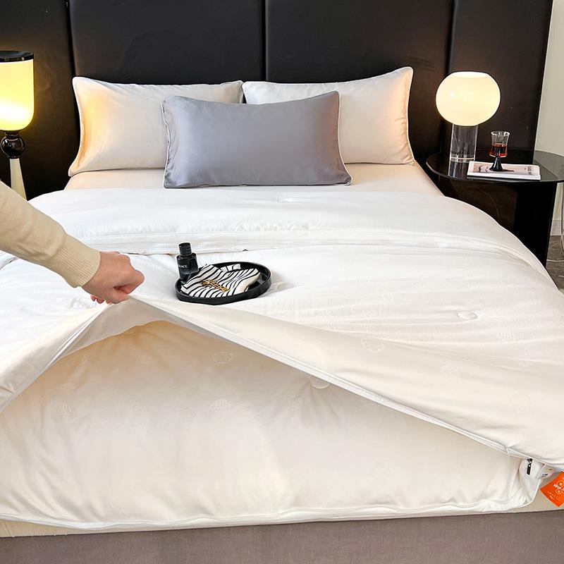 A类大豆冬被0613支莫代尔天丝棉母秋被拉链款二春合一子被单双人8