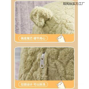 羊驼坐椅玩偶客RWO坐凳网红座大人孩子凳子成人款滑大号厅椅带轮