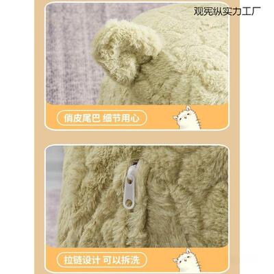 羊驼坐椅玩偶客RWO坐凳网红座大人孩子凳子成人款滑大号厅椅带轮