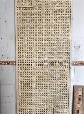 风TME装修吊顶带竹隔编屏框隔断竹编农家乐卡座断子镂空竹编带框