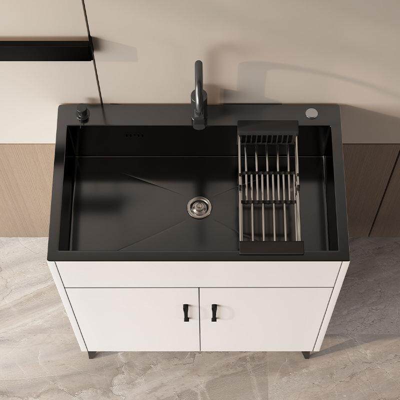 水不槽锈钢洗菜厨用租房出ZAP房家单双槽洗碗池简易一体橱柜柜子