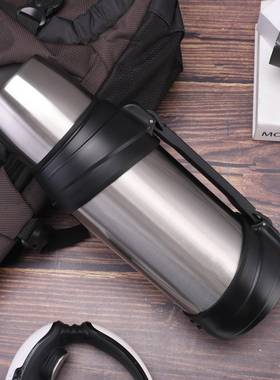 保温壶大容量锈钢30不4壶车载暖水户外壶真携空旅行便保温EZM旅游