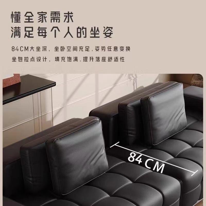新中式伦斯沙发豪华生皮沙发现代别墅态客厅办公室小户劳型排9769