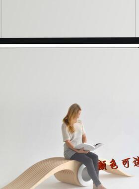 LE100宽10宽简约务长条吊线灯方通灯5商场服站超市D造SBJ型灯