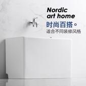 35cm高拖把池池陶瓷阳台户外超拖布家用卫742矮生间低款 洗池墩布