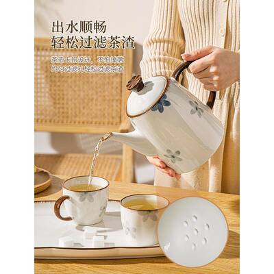 现货MTZ2水025新款釉家下彩大容量茶壶具泡茶水耐高温陶瓷冷套凉