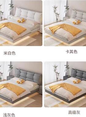 TNA云朵悬女浮型床仙床悬浮床主卧皮床现代简约小户网红风奶油婚