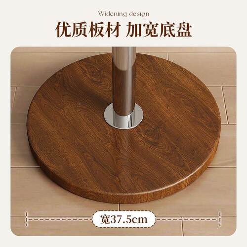 实木落地不帽锈JQL钢挂包立式挂衣架子卧架室网衣架家用红落地式