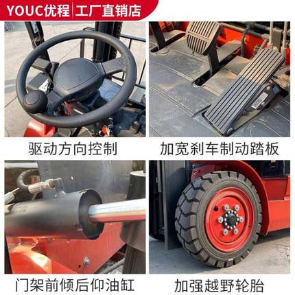 中力T388系车列3.5T柴油叉车3吨平衡铲重式动柴油内燃机叉车烧油