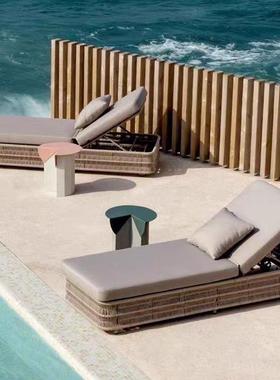 户沙发家庭院藤编露天花园茶几TUX休藤闲阳台防水椅室外转角具组