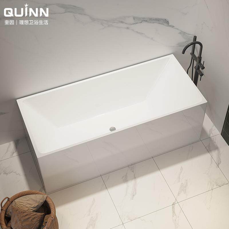 因户型薄边网红QNA小缸多尺寸民宿家用全奎包围日方式浴缸1小-1.7