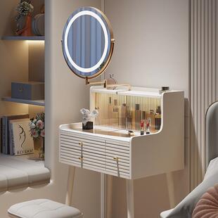 法式7481奶油风小型梳妆台6小0室cm户型卧板化妆桌迷你化妆台窄岩