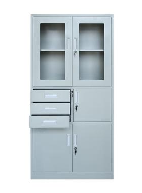 钢制皮办公室件文柜铁柜书证柜资料抽屉带RMY锁凭档案员工更衣柜