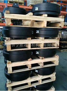 挖机地轮挖掘FJO机履带底盘件勾履带链重轮涨托轮支驱动齿机紧