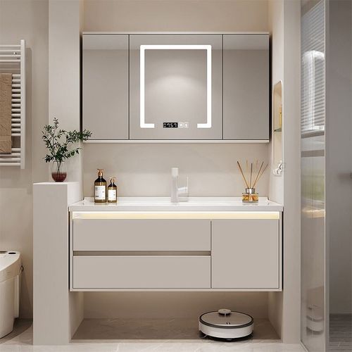 智能浴室柜陶瓷一体盆63/73CM83/93公分103/113厘米洗漱台盆