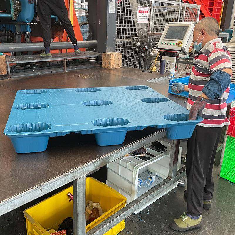 吹塑九脚盘平面九型脚仓库LIU防托潮叉车板塑物流用胶卡板垫板,包装,塑料托盘,淘宝优惠券,粉丝福利购,淘宝优惠卷