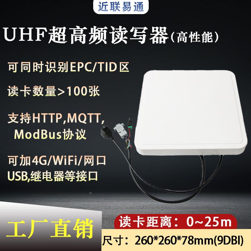 墙式读卡器9DB标高性能JL3609A电读子挂签写器RFID分立式一体机无