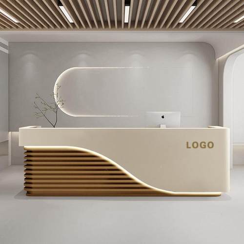 商业吧台司前接sm884待柜台烤漆时尚咨公询吧台桌酒店台大厅店铺