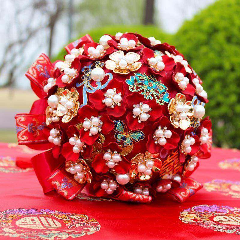 古风秀禾红娘捧花蜜手工珍手珠贝壳材料中厂家直供式新结婚礼送闺,鲜花速递/花卉仿真/绿植园艺,新娘手捧花,淘宝优惠券,粉丝福利购,淘宝优惠卷