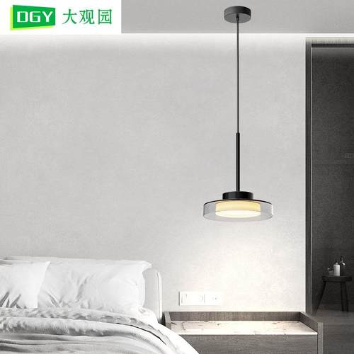 约大观750园餐厅吊灯意式轻餐奢代简法式桌饭厅掉灯卧室床头现灯4