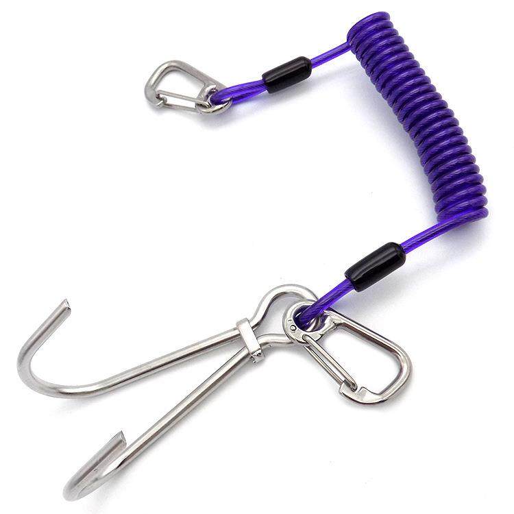 2双05年新品相水机失手绳2双流勾弹簧失手绳弹簧绳头不锈OLF钢潜,金属材料及制品,金属丝/绳/缆,淘宝优惠券,粉丝福利购,淘宝优惠卷