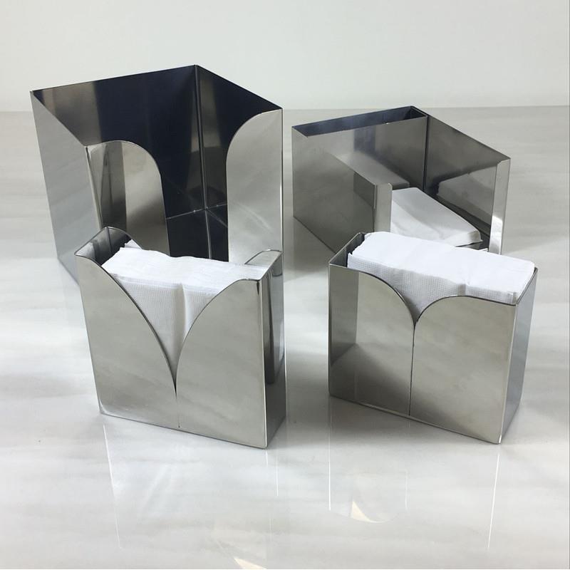 不锈钢纸纸巾盒店桌面西247厅纸巾插酒创意餐巾加厚方形纸巾座餐