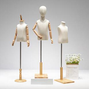 装店儿橱童模特展示架窗半身假人偶服女童装店男DDS小孩全身模特