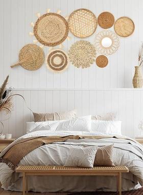 波希亚米墙饰挂件烘00095托气搭氛组合软装墙边挂装饰民宿配简约