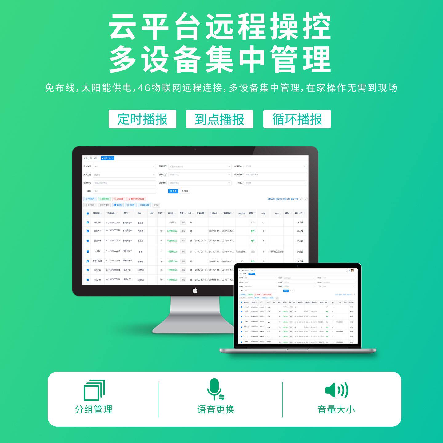 W22太阳能语音播报器森林防火提示器工地安全红外人体感应报警器