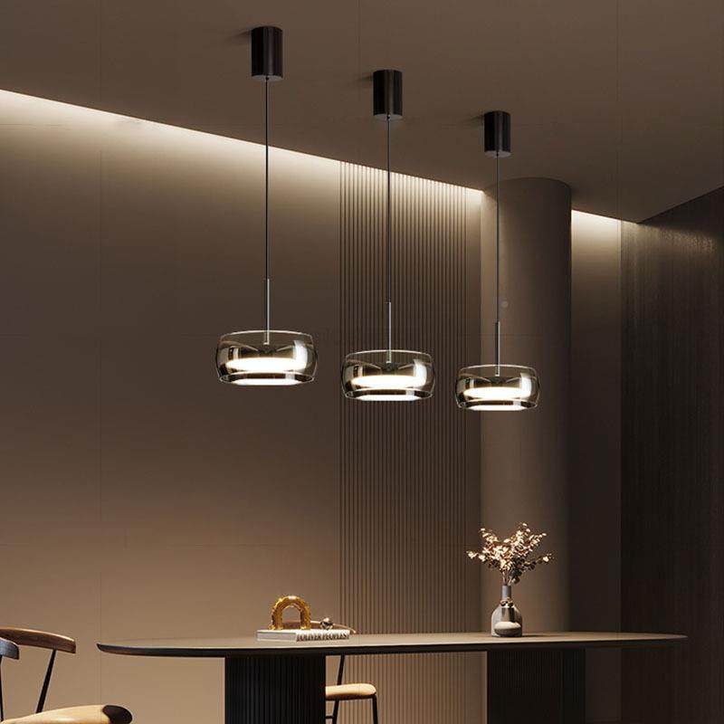 餐厅吊灯180现代简餐桌灯高级台头感轻奢极简玻璃三吧饭厅中约山,家装灯饰光源,智能吊灯,淘宝优惠券,粉丝福利购,淘宝优惠卷